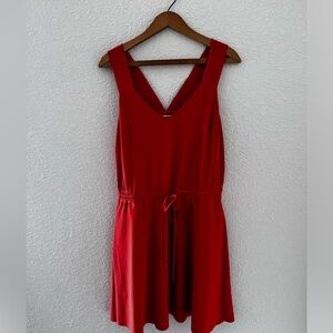 Bright Orange Athleta Sleeveless Dress